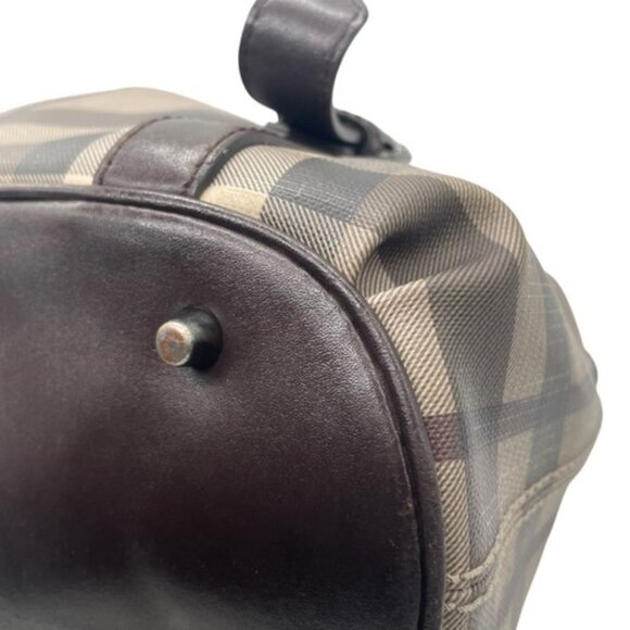 BURBERRY 3-WAY Shoulder/Crossbody/Tote Nova Check Pattern Greige Brown - Picture 13 of 16